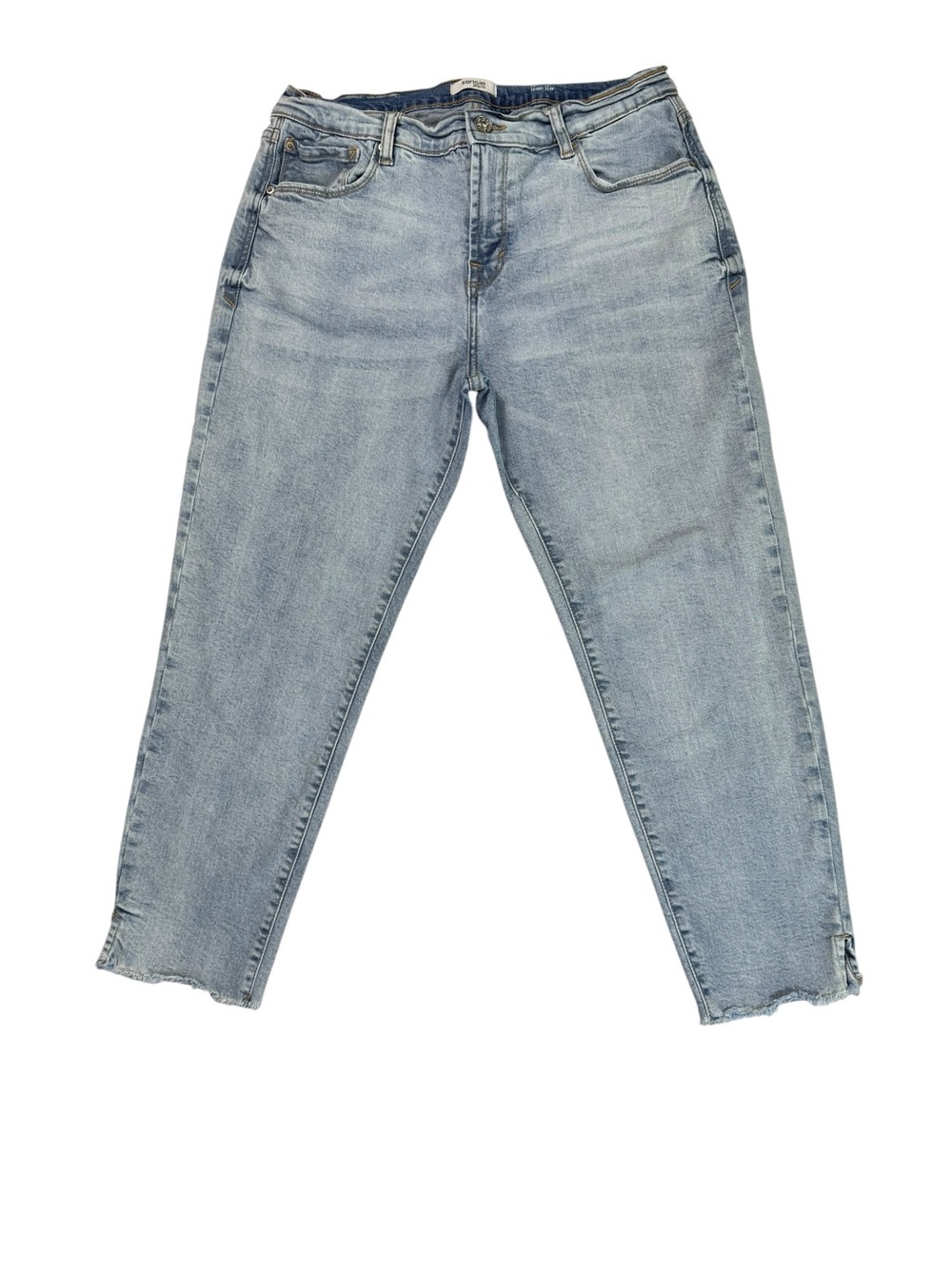 Kensie Skinny Crop High Rise Frayed Hem Jeans 10/30